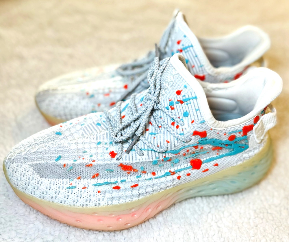 Glow In The Dark Running Shoes Women's 11.5 Running Walking Splatter Saysh One